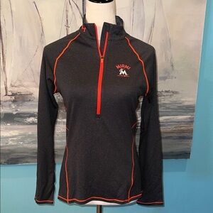 NWT Women’s Miami Marlins Under Armour 1/2 Zip Shirt, Small
